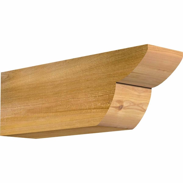 Ekena Millwork Crestline Rough Sawn Rafter Tail, Western Red Cedar, 6"W x 8"H x 24"L RFT06X08X24CRE00RWR - main